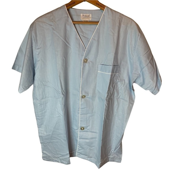 Vintage Men’s Pajama Set Top & Shorts 1950-60’s Reis - Picture 1 of 6